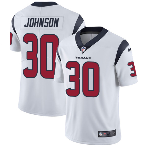 Nike Texans #30 Kevin Johnson White Youth Stitched NFL Vapor Untouchable Limited Jersey