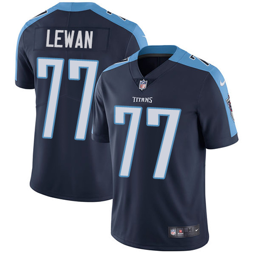 Nike Titans #77 Taylor Lewan Navy Blue Alternate Youth Stitched NFL Vapor Untouchable Limited Jersey