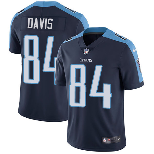 Nike Titans #84 Corey Davis Navy Blue Alternate Youth Stitched NFL Vapor Untouchable Limited Jersey