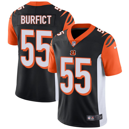 Nike Bengals #55 Vontaze Burfict Black Team Color Men's Stitched NFL Vapor Untouchable Limited Jerse