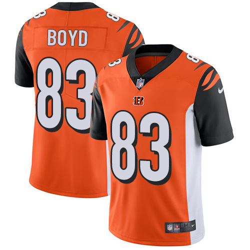 Nike Bengals #83 Tyler Boyd Orange Alternate Men's Stitched NFL Vapor Untouchable Limited Jersey