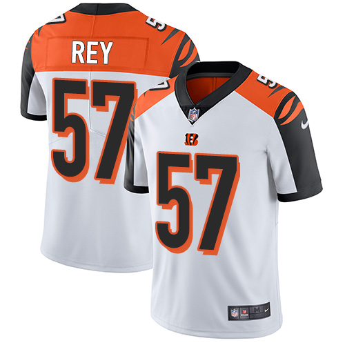 Nike Bengals #57 Vincent Rey White Men's Stitched NFL Vapor Untouchable Limited Jersey