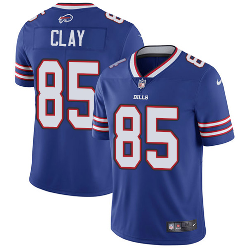 Nike Bills #85 Charles Clay Royal Blue Team Color Men's Stitched NFL Vapor Untouchable Limited Jerse
