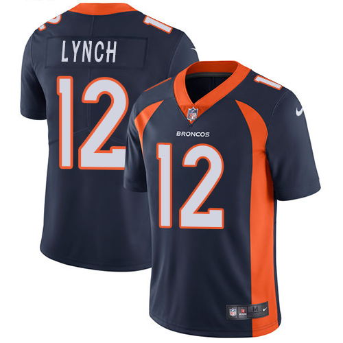 Nike Broncos #12 Paxton Lynch Navy Blue Alternate Men's Stitched NFL Vapor Untouchable Limited Jerse