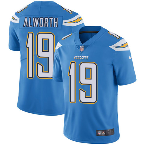 Nike Chargers #19 Lance Alworth Electric Blue Alternate Men's Stitched NFL Vapor Untouchable Limited