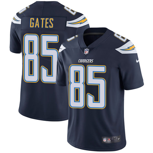 Nike Chargers #85 Antonio Gates Navy Blue Team Color Men's Stitched NFL Vapor Untouchable Limited Je