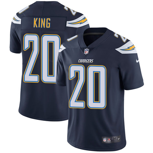 Nike Chargers #20 Desmond King Navy Blue Team Color Men's Stitched NFL Vapor Untouchable Limited Jer