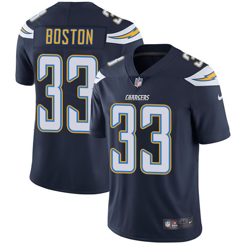 Nike Chargers #33 Tre Boston Navy Blue Team Color Men's Stitched NFL Vapor Untouchable Limited Jerse