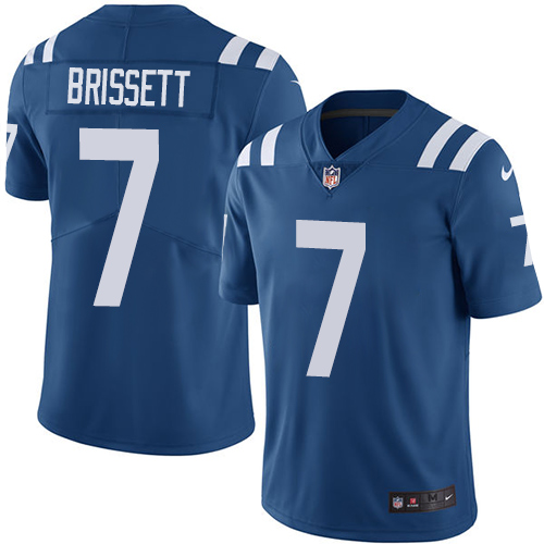 Nike Colts #7 Jacoby Brissett Royal Blue Team Color Men's Stitched NFL Vapor Untouchable Limited Jer