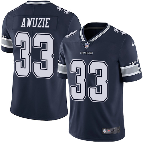 Nike Cowboys #33 Chidobe Awuzie Navy Blue Team Color Men's Stitched NFL Vapor Untouchable Limited Je