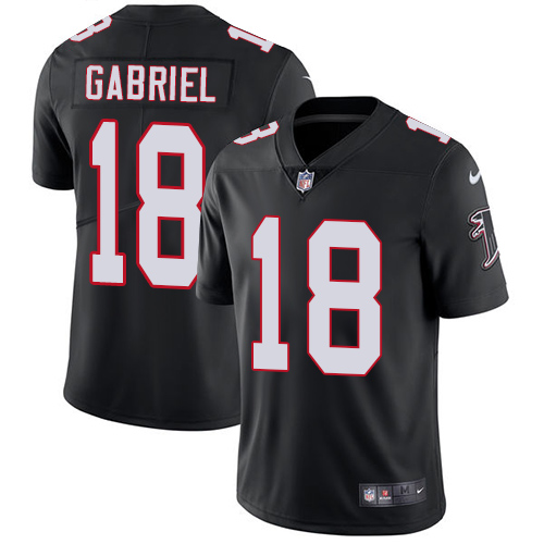 Nike Falcons #18 Taylor Gabriel Black Alternate Men's Stitched NFL Vapor Untouchable Limited Jersey