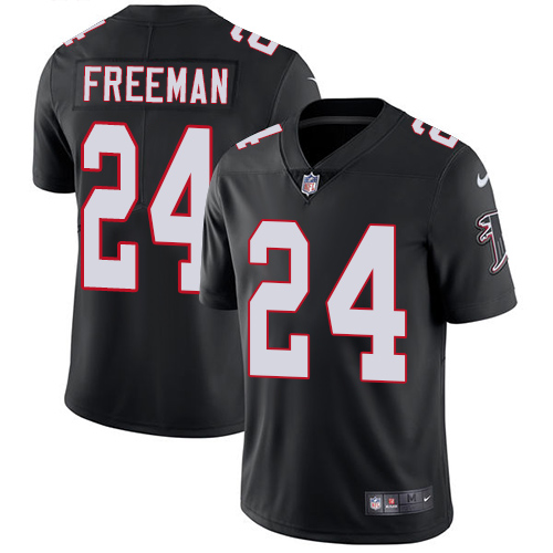 Nike Falcons #24 Devonta Freeman Black Alternate Men's Stitched NFL Vapor Untouchable Limited Jersey