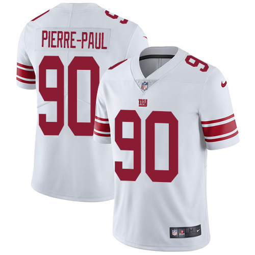Nike Giants #90 Jason Pierre-Paul White Men's Stitched NFL Vapor Untouchable Limited Jersey