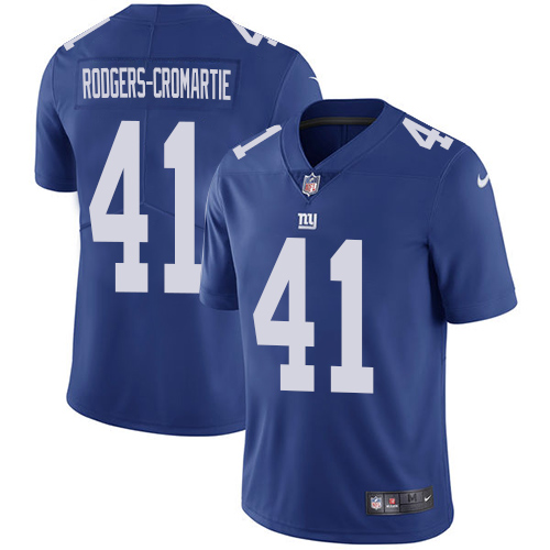Nike Giants #41 Dominique Rodgers-Cromartie Royal Blue Team Color Men's Stitched NFL Vapor Untouchab