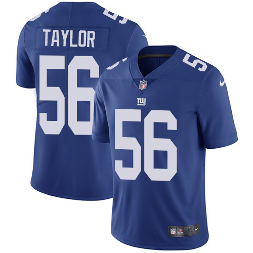 Nike Giants #56 Lawrence Taylor Royal Blue Team Color Men's Stitched NFL Vapor Untouchable Limited J
