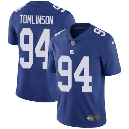 Nike Giants #94 Dalvin Tomlinson Royal Blue Team Color Men's Stitched NFL Vapor Untouchable Limited