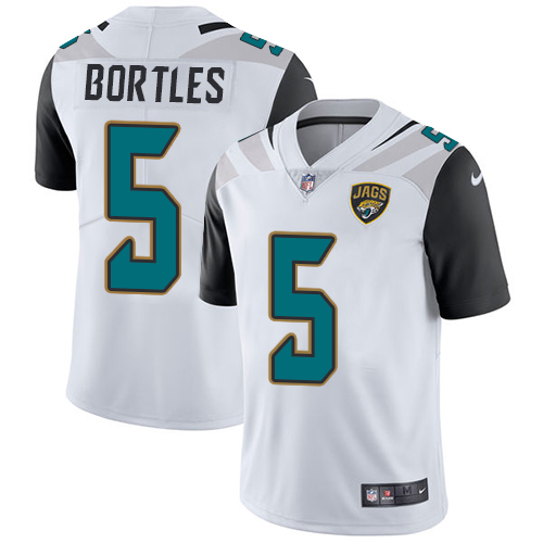 Nike Jaguars #5 Blake Bortles White Men's Stitched NFL Vapor Untouchable Limited Jersey