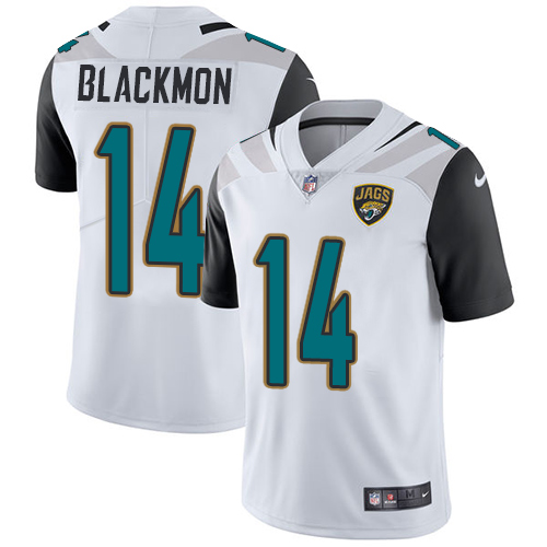 Nike Jaguars #14 Justin Blackmon White Men's Stitched NFL Vapor Untouchable Limited Jersey