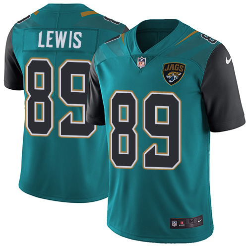 Nike Jaguars #89 Marcedes Lewis Teal Green Team Color Men's Stitched NFL Vapor Untouchable Limited J