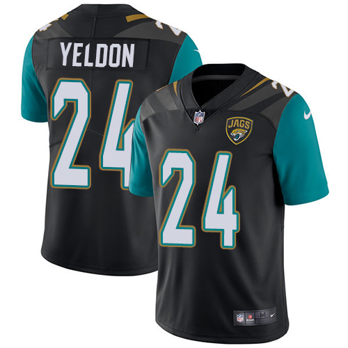 Nike Jaguars #24 T.J. Yeldon Black Alternate Men's Stitched NFL Vapor Untouchable Limited Jersey