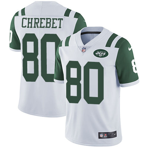 Nike Jets #80 Wayne Chrebet White Men's Stitched NFL Vapor Untouchable Limited Jersey