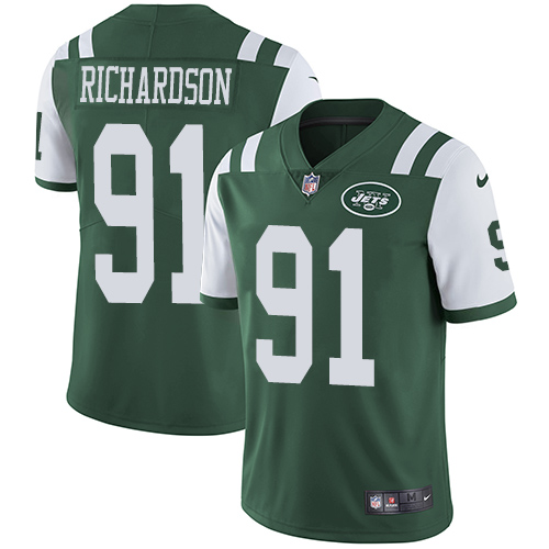 Nike Jets #91 Sheldon Richardson Green Team Color Men's Stitched NFL Vapor Untouchable Limited Jerse