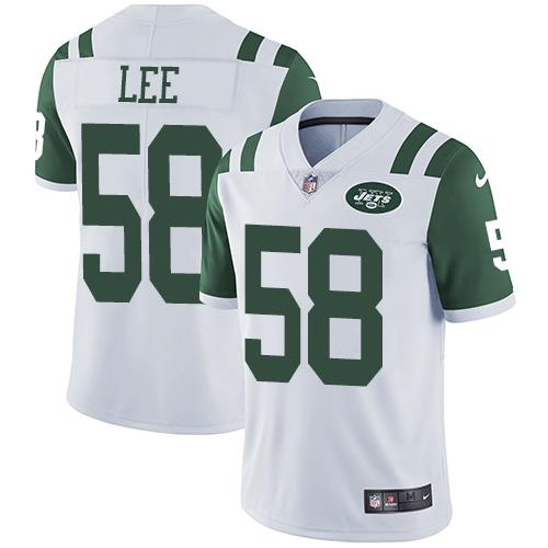 Nike Jets #50 Darron Lee White Men's Stitched NFL Vapor Untouchable Limited Jersey