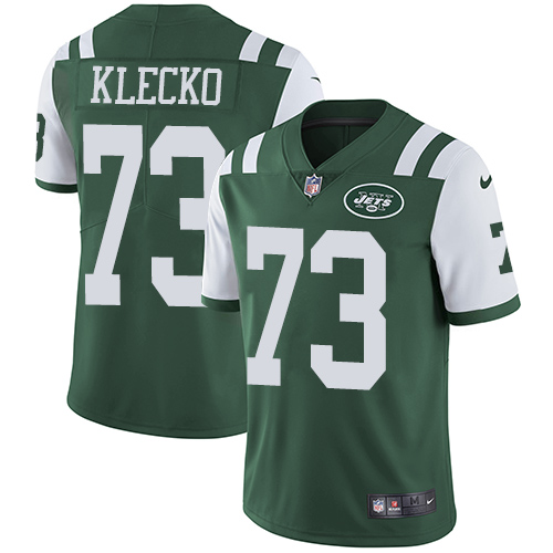 Nike Jets #73 Joe Klecko Green Team Color Men's Stitched NFL Vapor Untouchable Limited Jersey