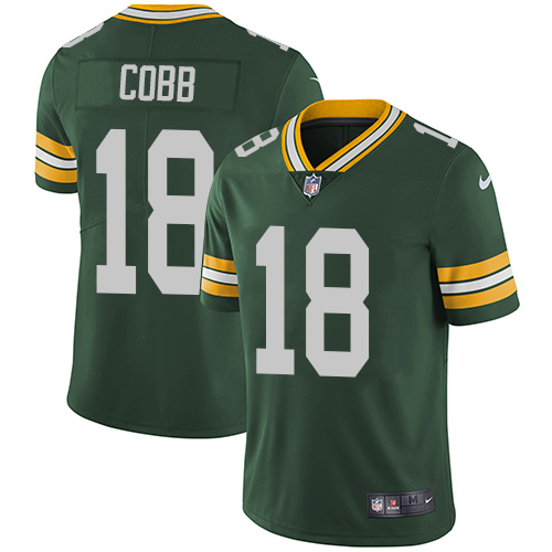 Nike Packers #18 Randall Cobb Green Team Color Men's Stitched NFL Vapor Untouchable Limited Jersey