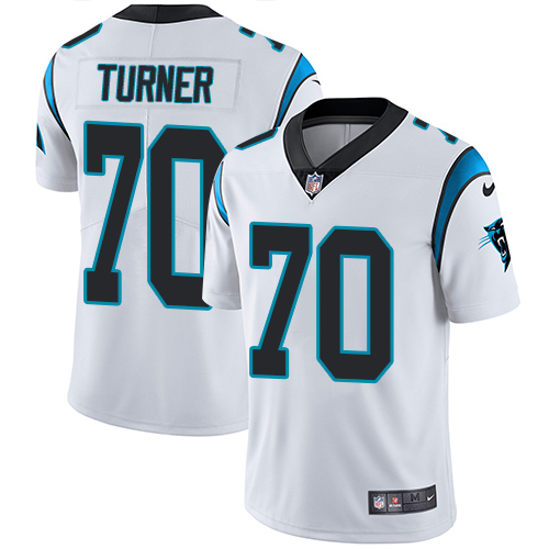 Nike Panthers #70 Trai Turner White Men's Stitched NFL Vapor Untouchable Limited Jersey