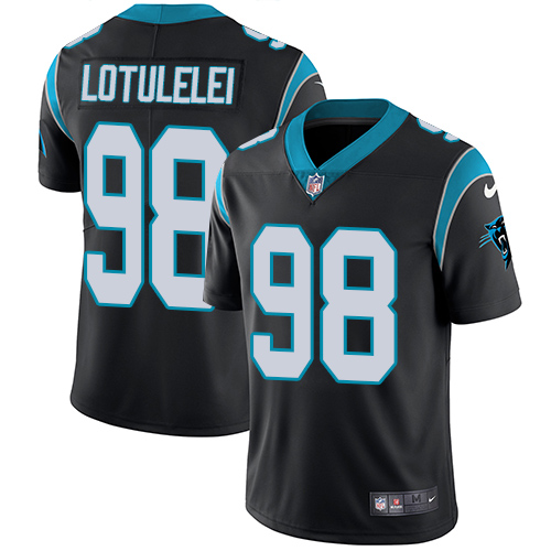 Nike Panthers #98 Star Lotulelei Black Team Color Men's Stitched NFL Vapor Untouchable Limited Jerse