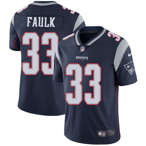 Nike Patriots #33 Kevin Faulk Navy Blue Team Color Men's Stitched NFL Vapor Untouchable Limited Jers