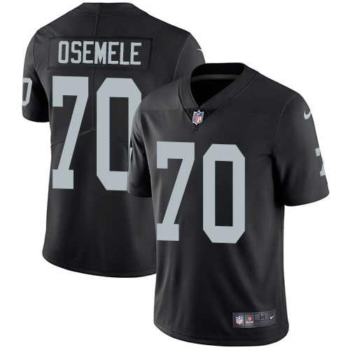 Nike Raiders #70 Kelechi Osemele Black Team Color Men's Stitched NFL Vapor Untouchable Limited Jerse