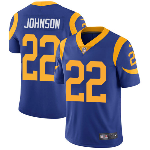 Nike Rams #22 Trumaine Johnson Royal Blue Alternate Men's Stitched NFL Vapor Untouchable Limited Jer