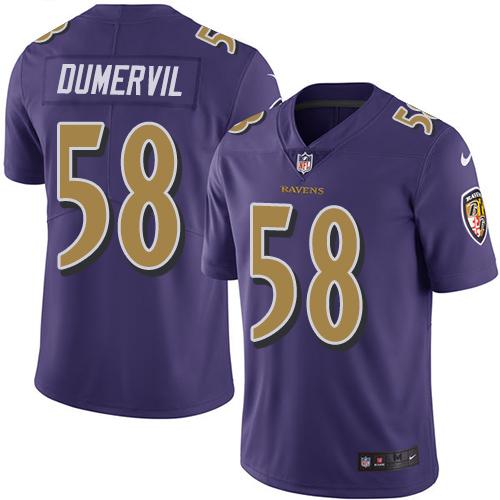 Nike Ravens #46 Morgan Cox Purple Team Color Men's Stitched NFL Vapor Untouchable Limited Jersey