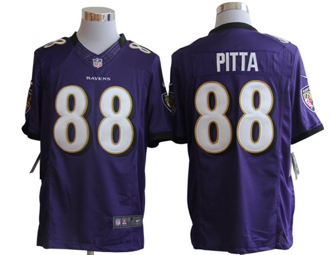 Nike Ravens #88 Dennis Pitta Purple Team Color Men's Stitched NFL Vapor Untouchable Limited Jersey