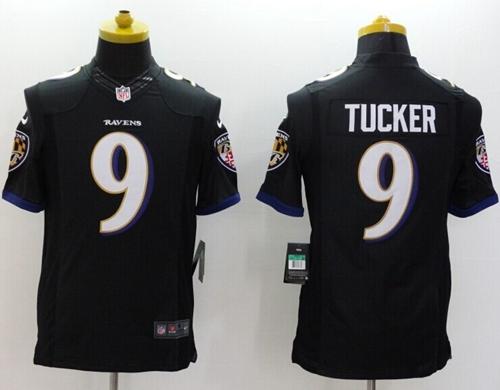 Nike Ravens #9 Justin Tucker Black Alternate Men's Stitched NFL Vapor Untouchable Limited Jersey