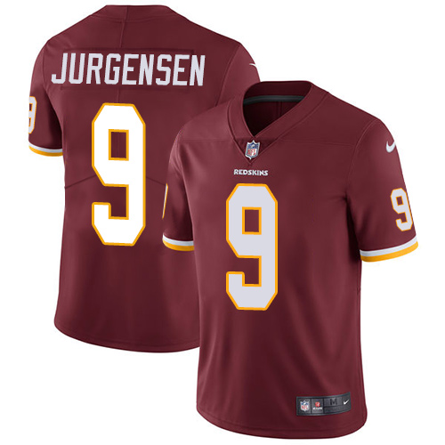 Nike Redskins #9 Sonny Jurgensen Burgundy Red Team Color Men's Stitched NFL Vapor Untouchable Limite