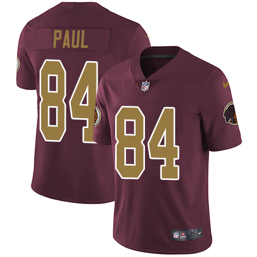 Nike Redskins #84 Niles Paul Burgundy Red Alternate Men's Stitched NFL Vapor Untouchable Limited Jer