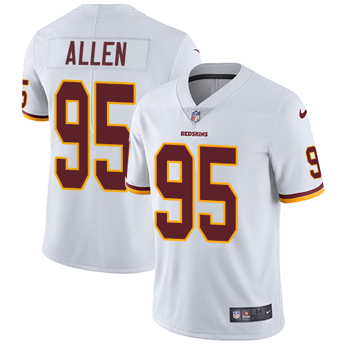 Nike Redskins #95 Jonathan Allen White Men's Stitched NFL Vapor Untouchable Limited Jersey