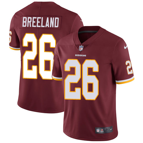 Nike Redskins #26 Bashaud Breeland Burgundy Red Team Color Men's Stitched NFL Vapor Untouchable Limi