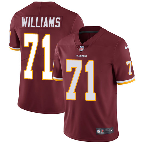 Nike Redskins #71 Trent Williams Burgundy Red Team Color Men's Stitched NFL Vapor Untouchable Limite