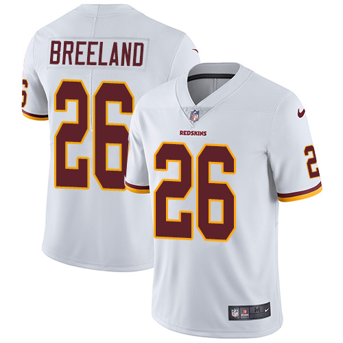 Nike Redskins #26 Bashaud Breeland White Men's Stitched NFL Vapor Untouchable Limited Jersey