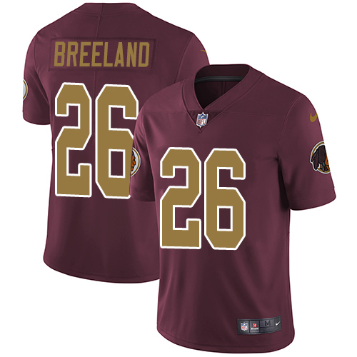 Nike Redskins #26 Bashaud Breeland Burgundy Red Alternate Men's Stitched NFL Vapor Untouchable Limit