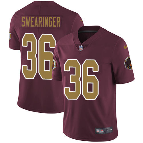 Nike Redskins #36 D.J. Swearinger Burgundy Red Alternate Men's Stitched NFL Vapor Untouchable Limite