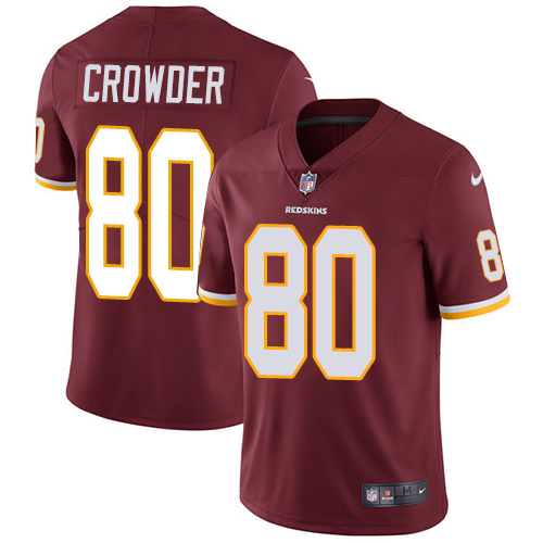 Nike Redskins #80 Jamison Crowder Burgundy Red Team Color Men's Stitched NFL Vapor Untouchable Limit