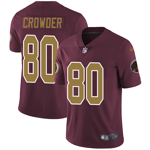 Nike Redskins #80 Jamison Crowder Burgundy Red Alternate Men's Stitched NFL Vapor Untouchable Limite