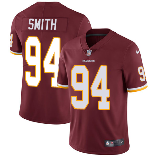 Nike Redskins #94 Preston Smith Burgundy Red Team Color Men's Stitched NFL Vapor Untouchable Limited