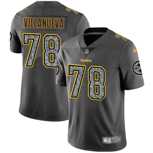 Nike Steelers #78 Alejandro Villanueva Gray Static Men's Stitched NFL Vapor Untouchable Limited Jers