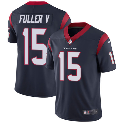 Nike Texans #15 Will Fuller V Navy Blue Team Color Men's Stitched NFL Vapor Untouchable Limited Jers